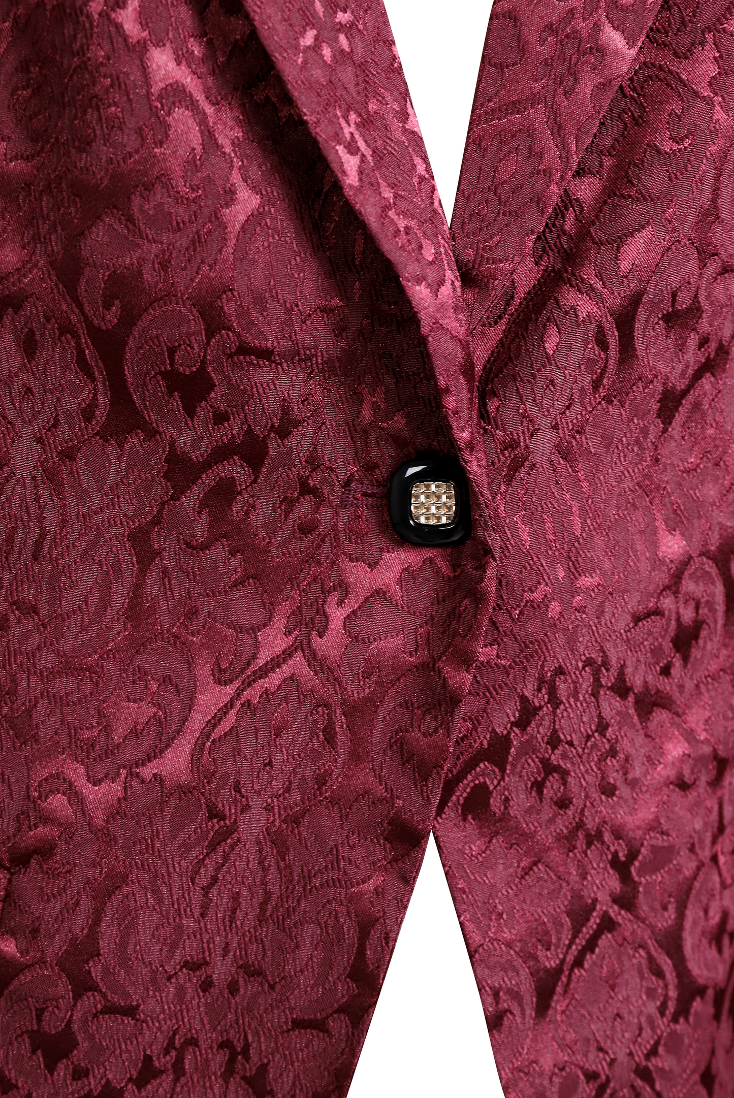 Fortunata - Blazer bianco con ricamo rosa rossa