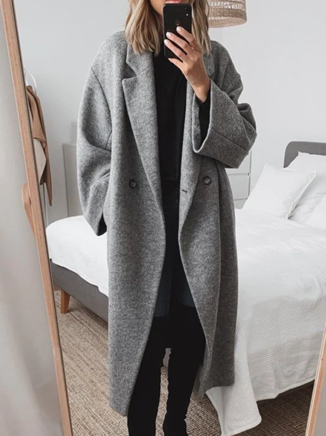 Carla – Cappotto Lungo Elegante Donna in Materiale Ecosostenibile