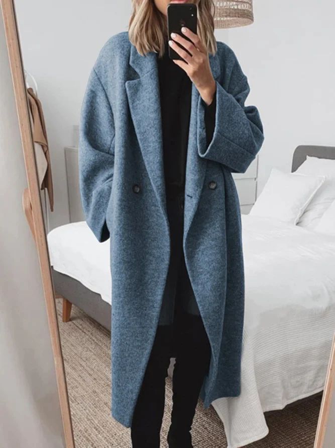 Carla – Cappotto Lungo Elegante Donna in Materiale Ecosostenibile