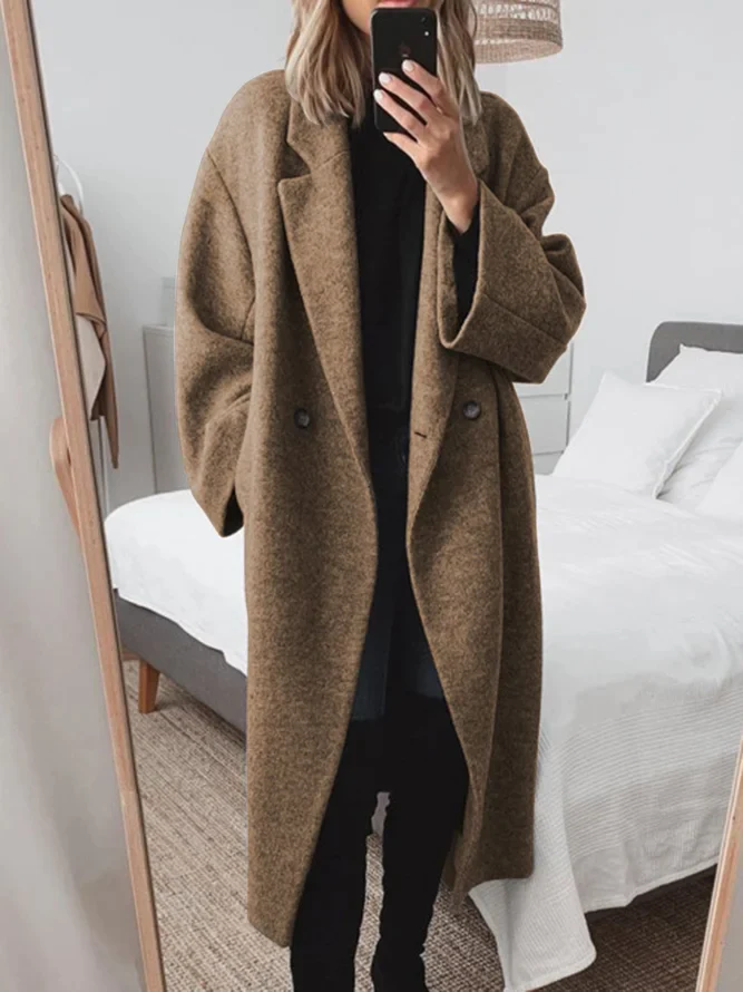 Carla – Cappotto Lungo Elegante Donna in Materiale Ecosostenibile