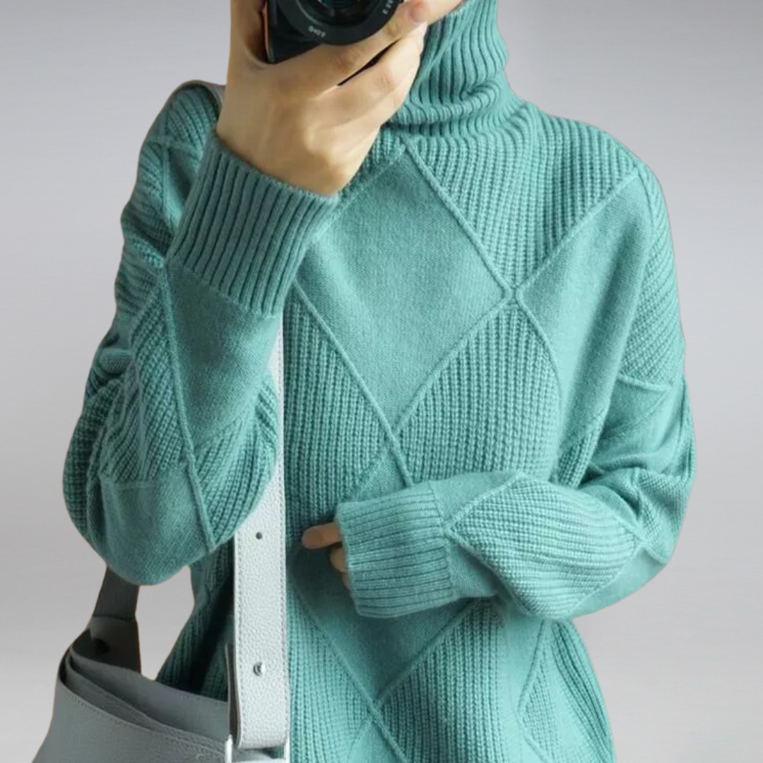 Arcangela - Maglione dolcevita in cashmere da donna