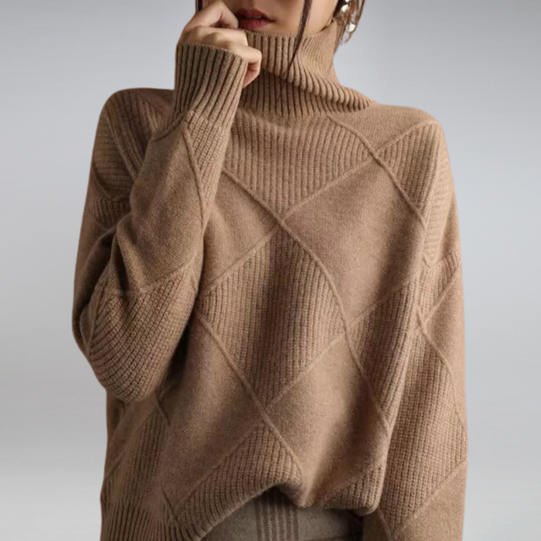 Arcangela - Maglione dolcevita in cashmere da donna