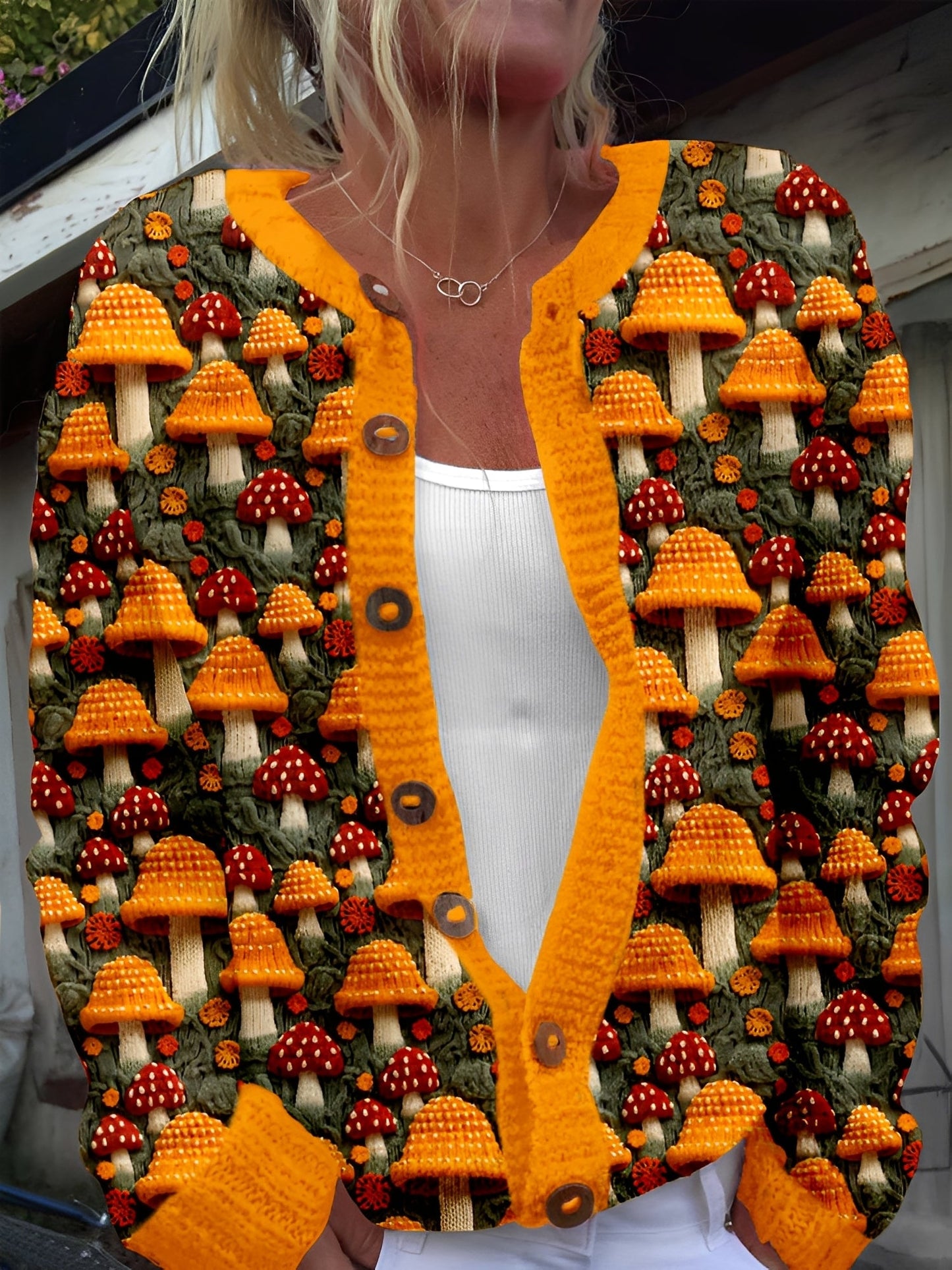 Imelda - Cardigan floreale dal design femminile e sofisticato