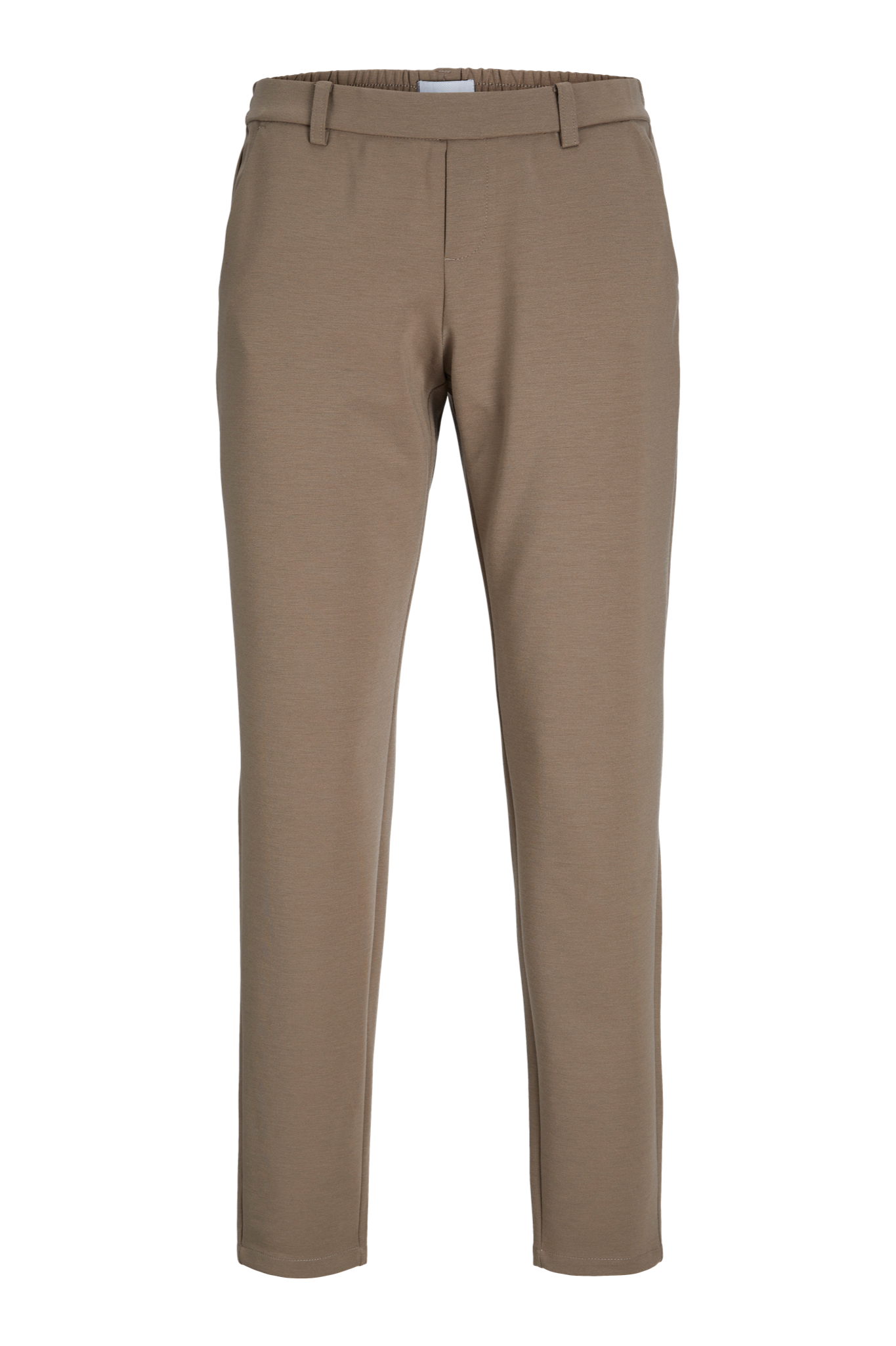Quinella - Pantaloni Donna Beige Scuro Eleganti Moderni Versatili