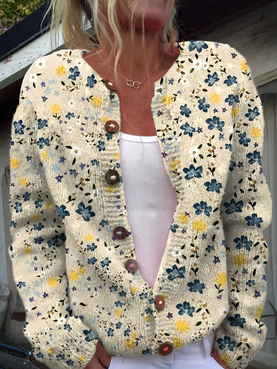 Imelda - Cardigan floreale dal design femminile e sofisticato