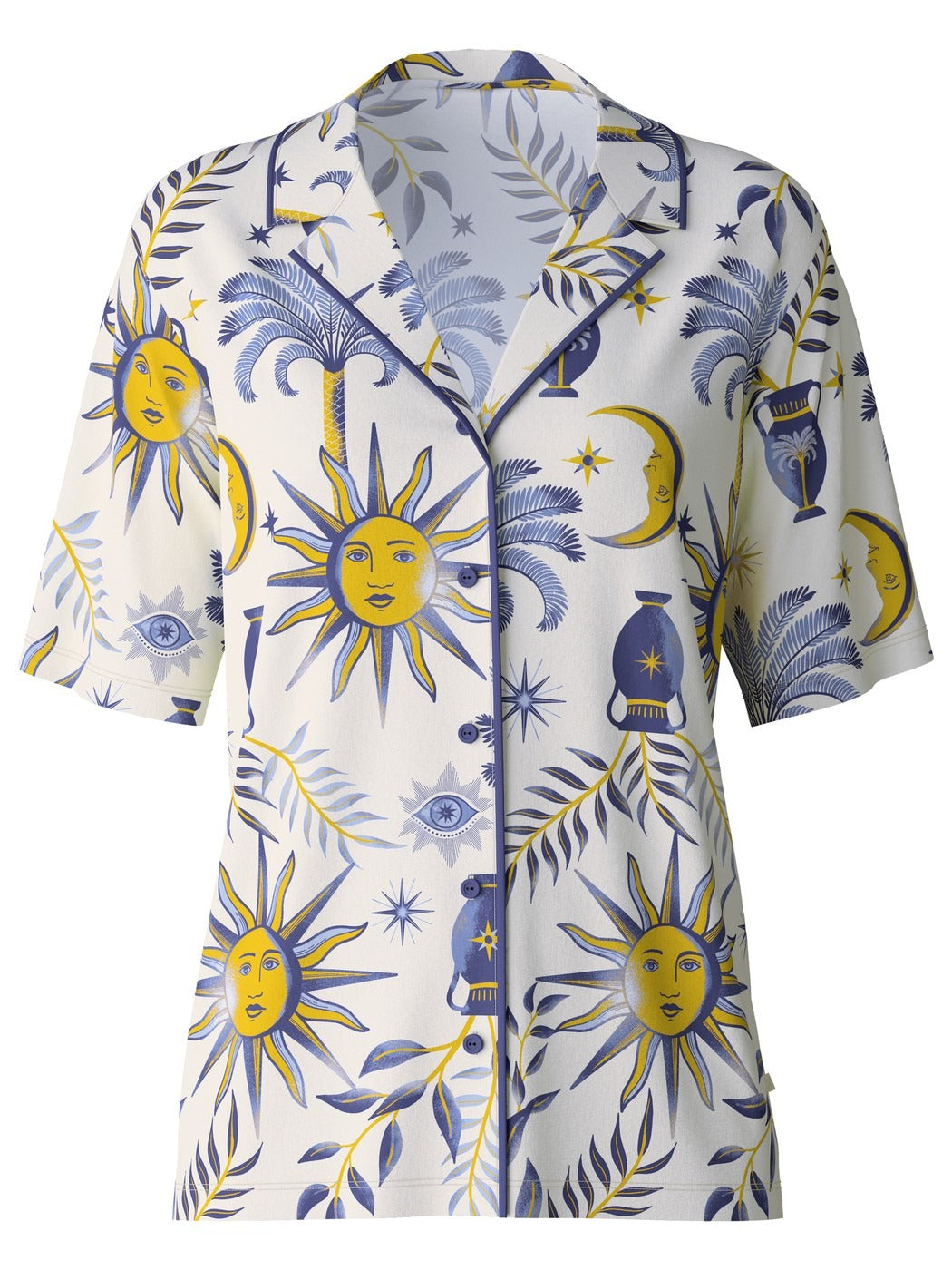 Adelia - Camicia Donna Maniche Corte Elegante