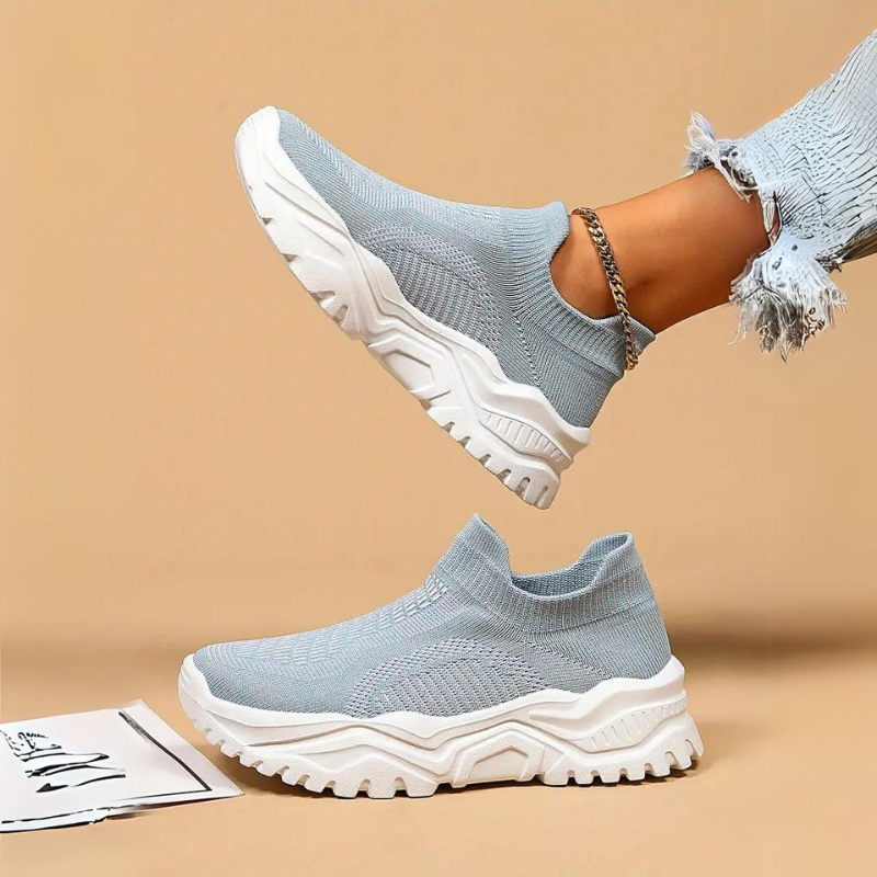 Marta – Sneakers Slip-On Knit Ortopediche Traspiranti Comfort