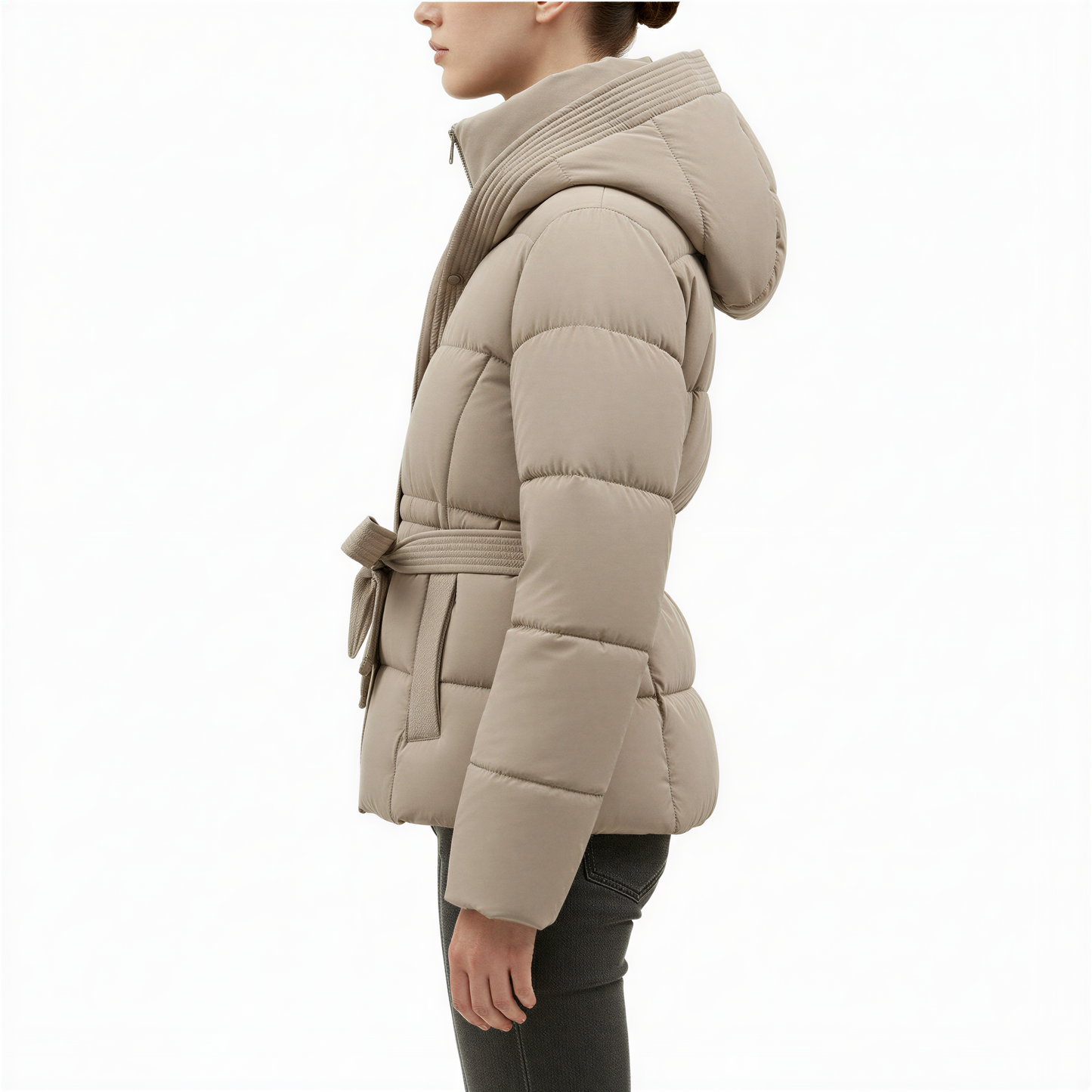 Isabella - Parka donna invernale chic con cintura