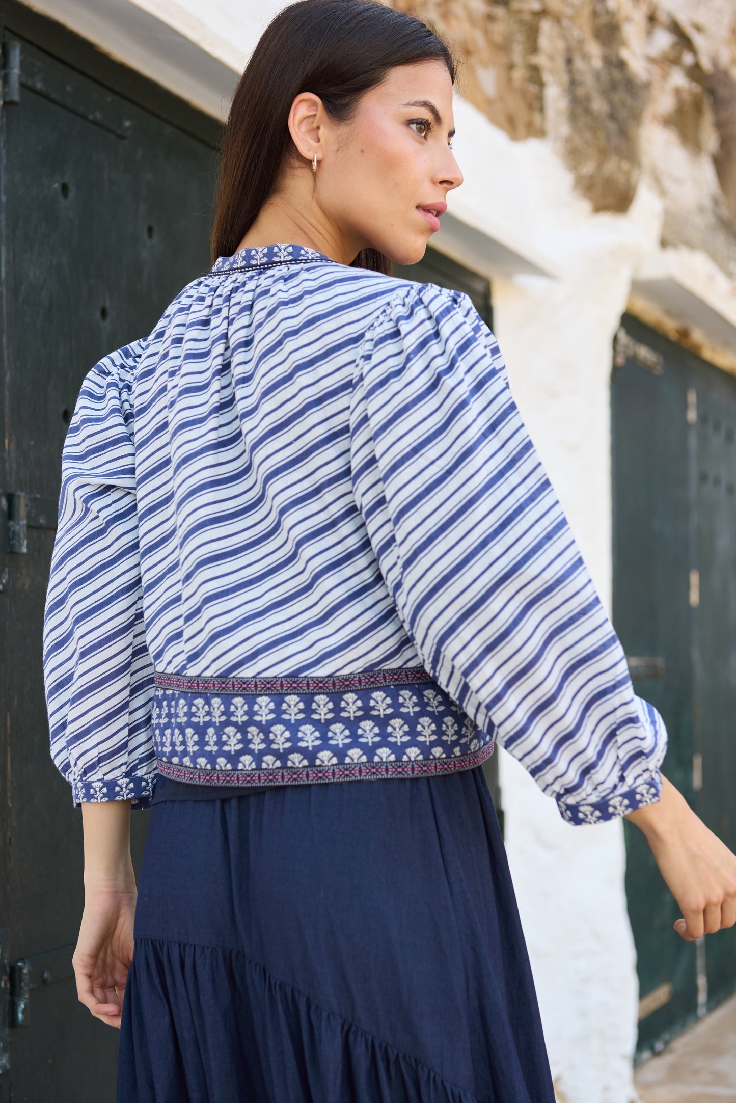 Hanna - Giacca a Righe Moda Donna