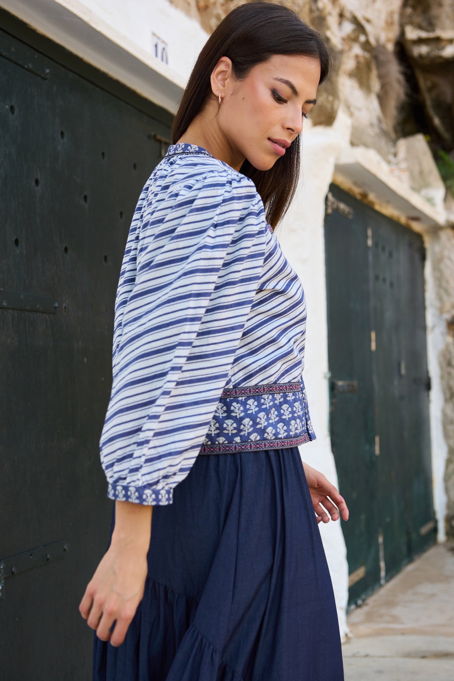 Hanna - Giacca a Righe Moda Donna