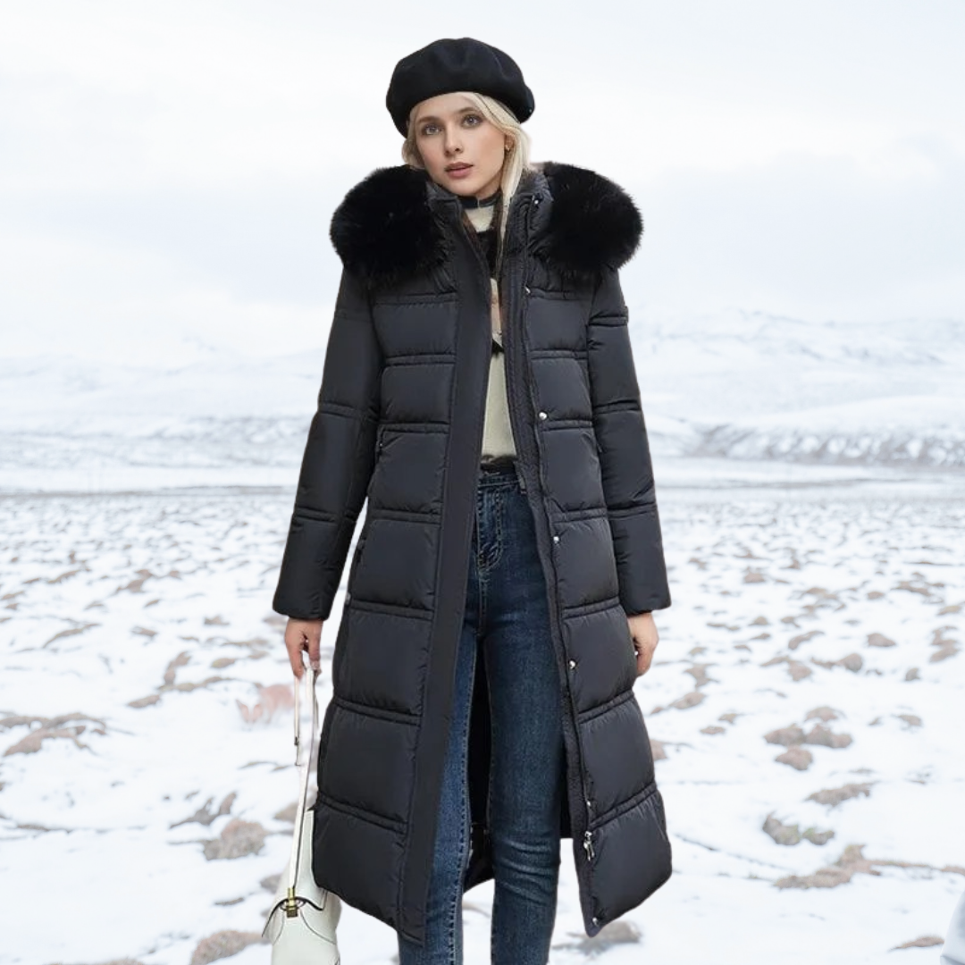 Chiara – Cappotto Lungo Invernale con Interno Isolante Caldo