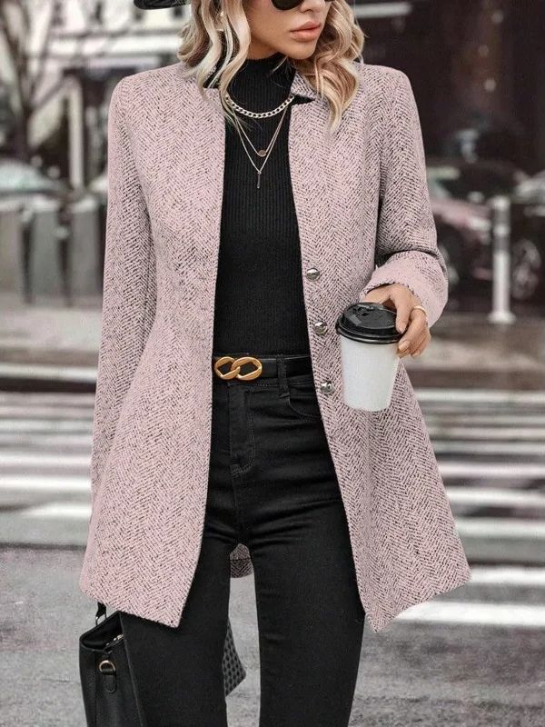 Claudia – Cappotto Lungo Doppio Petto con Bottoni Invernale