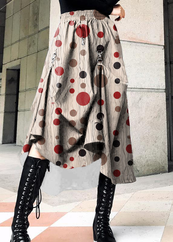 Speranza - Gonna estiva nera asimmetrica in cotone donna
