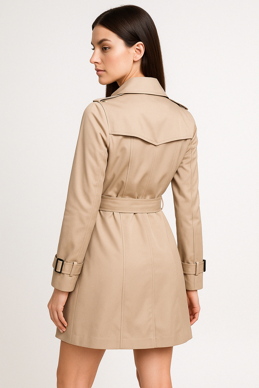 Nadia - Trench Elegante Bicolore da Donna