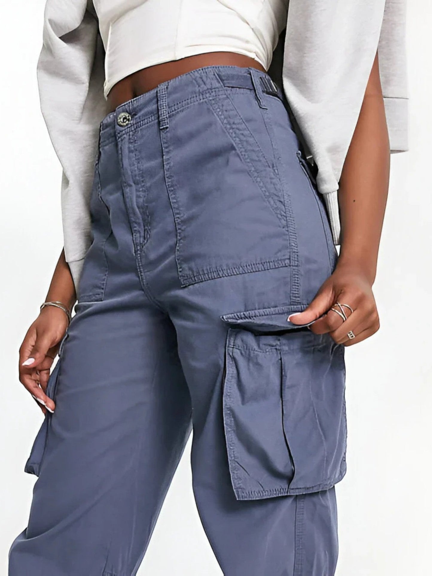 Vittoria - Pantaloni Cargo Casual da Donna dal Taglio Moderno