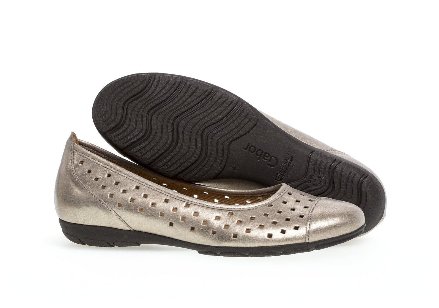 Raissa - Ballerina Pump Donna Argento Traforata Moderna Elegante