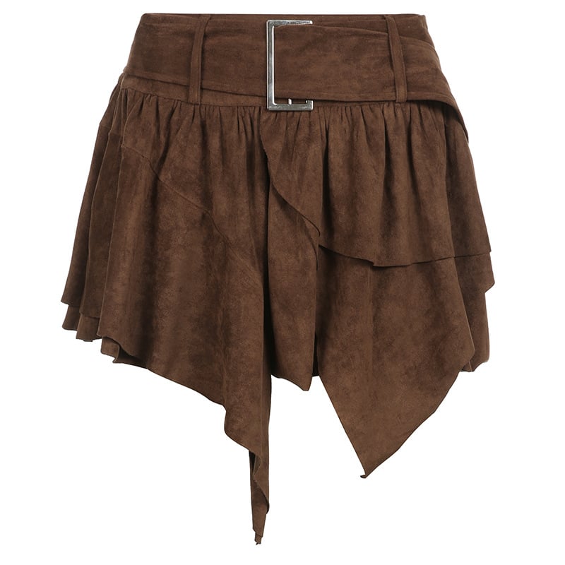 Paola – Gonna Asimmetrica Mini A-Line Stile Casual