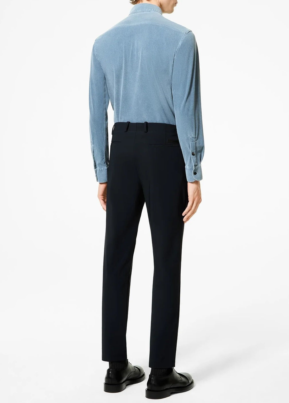 Jordan - Camicia Uomo Blu Lavaggio Tecnologico