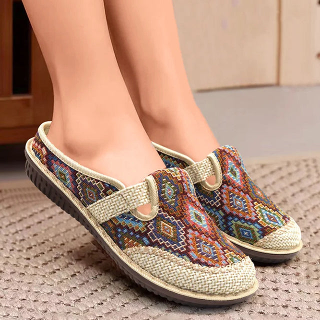 Lucrezia – Pantofole Ortopediche Stile Etnico Donna Comfort
