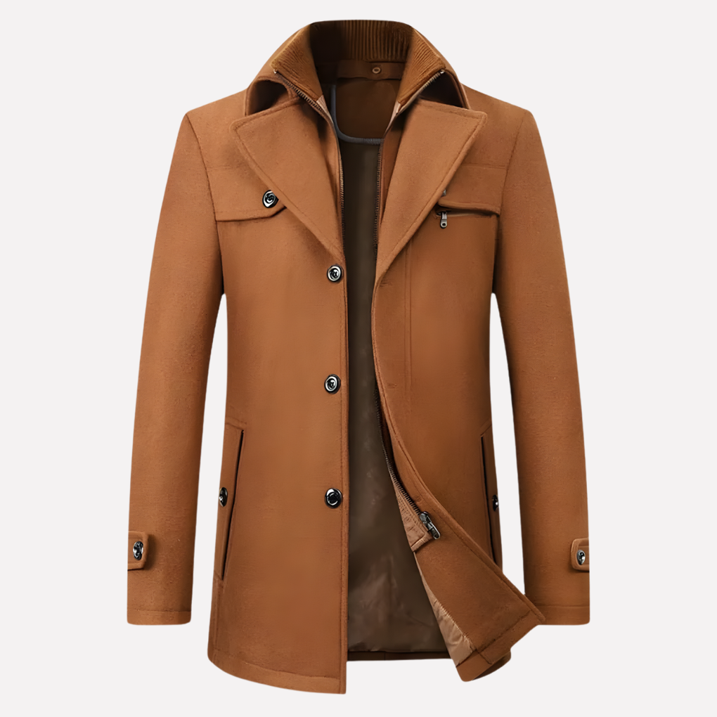 Nico – Cappotto Da Uomo Con Colletto A Punta