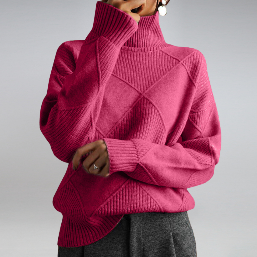 Arcangela - Maglione dolcevita in cashmere da donna