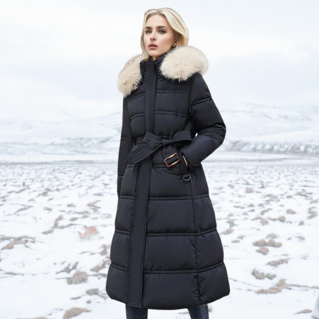 Chiara – Cappotto Lungo Invernale con Interno Isolante Caldo