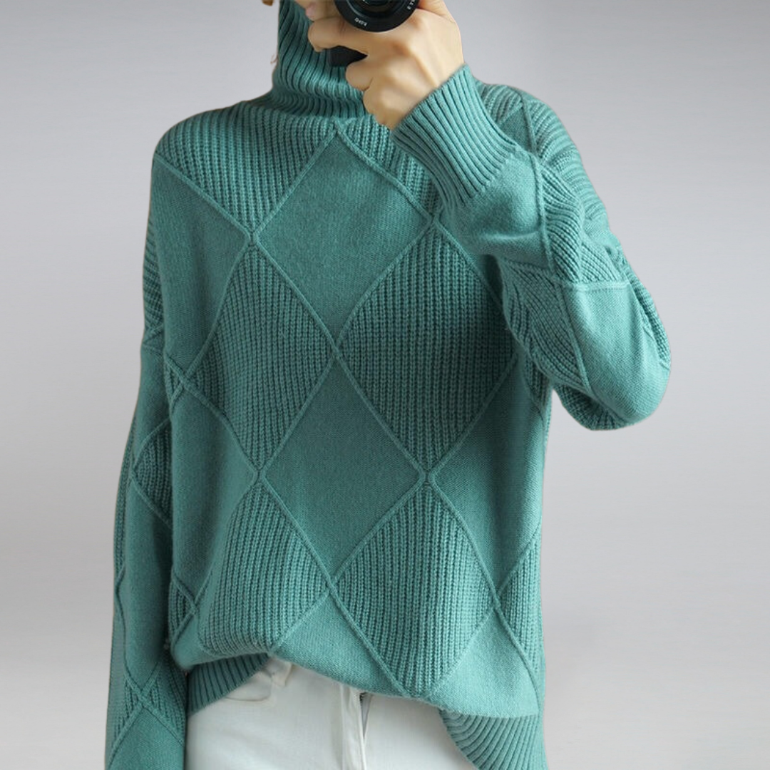 Arcangela - Maglione dolcevita in cashmere da donna