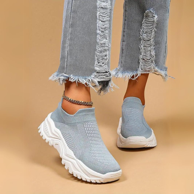 Marta – Sneakers Slip-On Knit Ortopediche Traspiranti Comfort