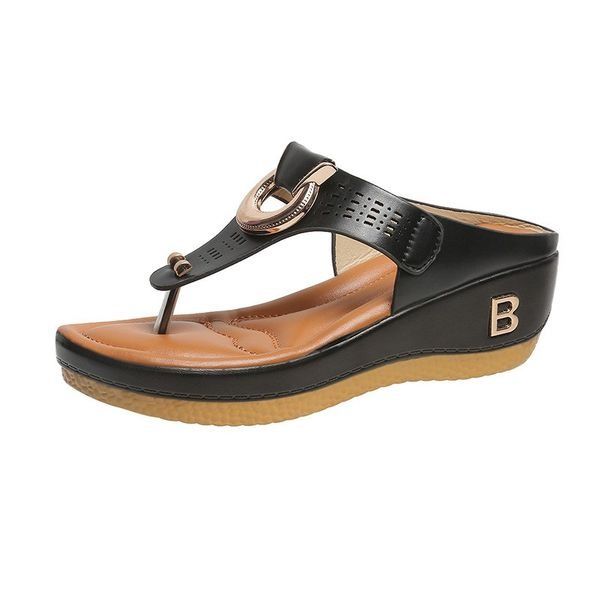 Miranda – Sandali con Zeppa in Pelle Stile Fresco