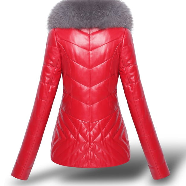 Flavia - Cappotto Invernale Corto Donna con Colletto