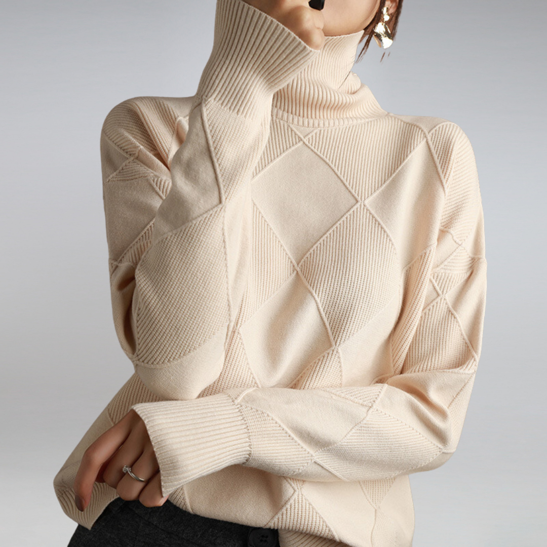 Arcangela - Maglione dolcevita in cashmere da donna