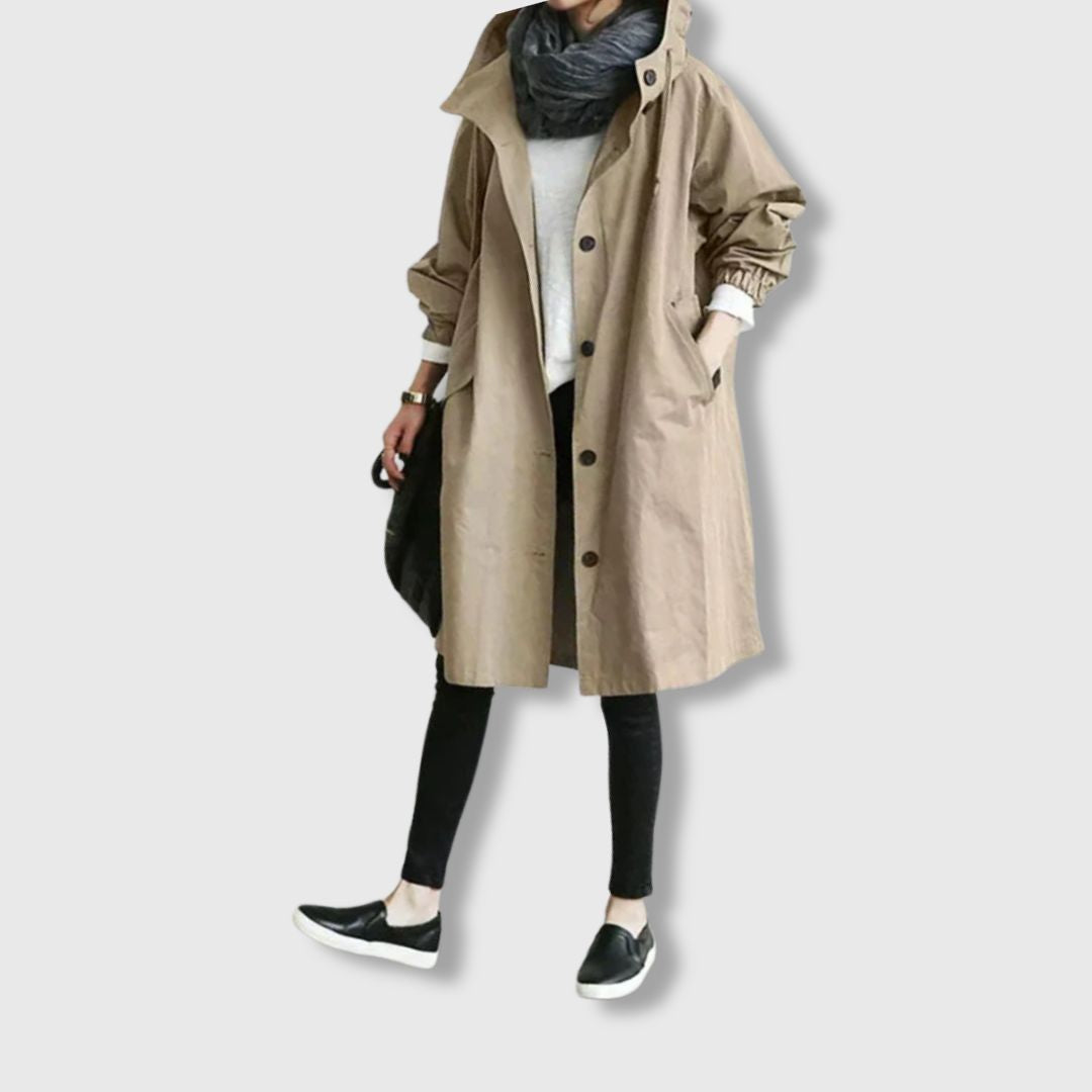 Amelia – Trench Coat Oversize Elegante da Donna