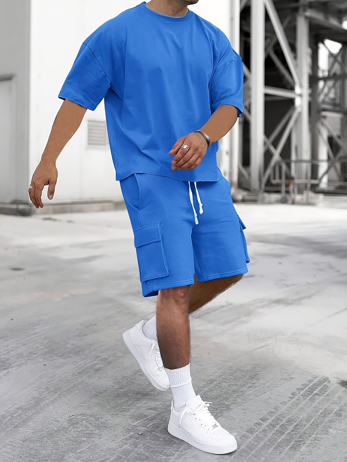 Filippo – Set Casual Composto Da T-Shirt E Pantaloni Modello Cargo