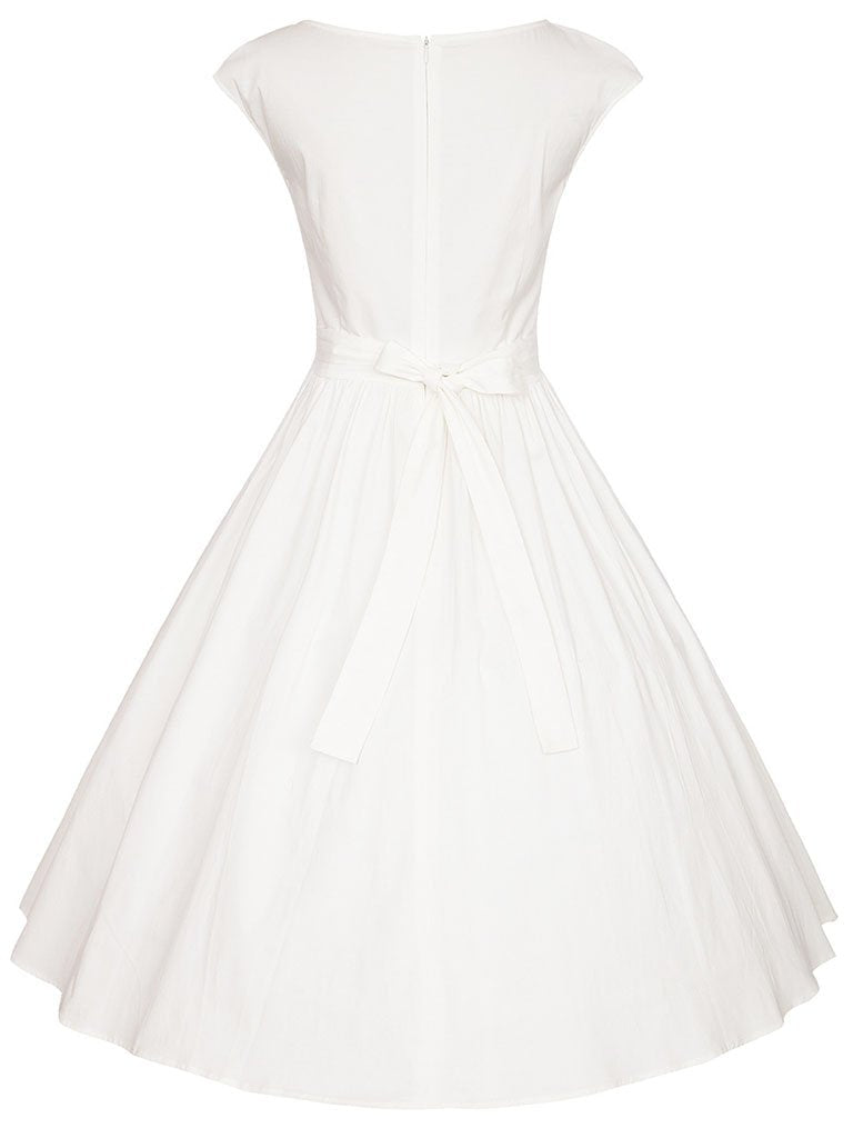 Ilaria – Abito in Cotone Stile Hepburn