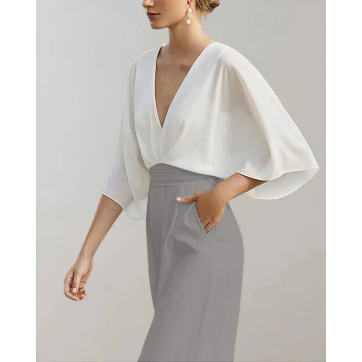 Imelda - Tuta Donna Elegante con Gamba Ampia