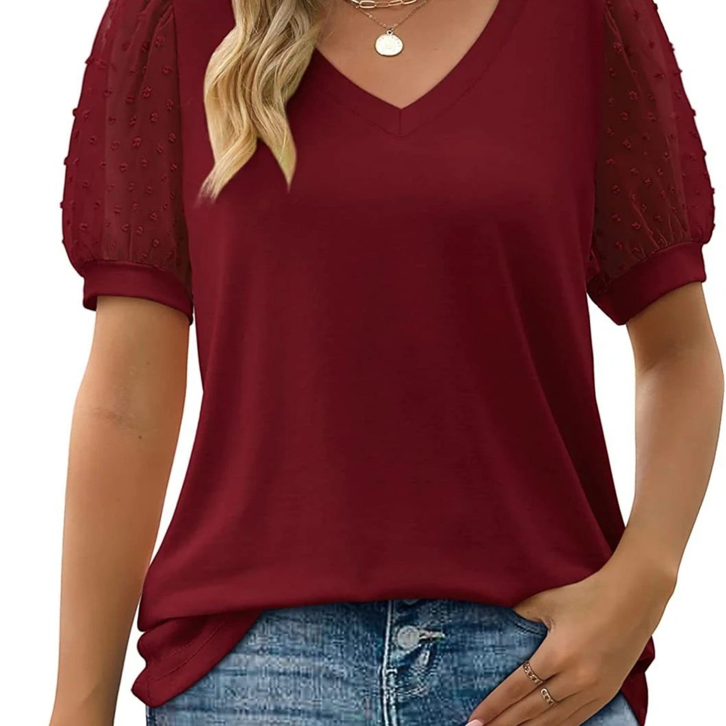Ginevra - Top Elegante Con Scollo A V Per Donna