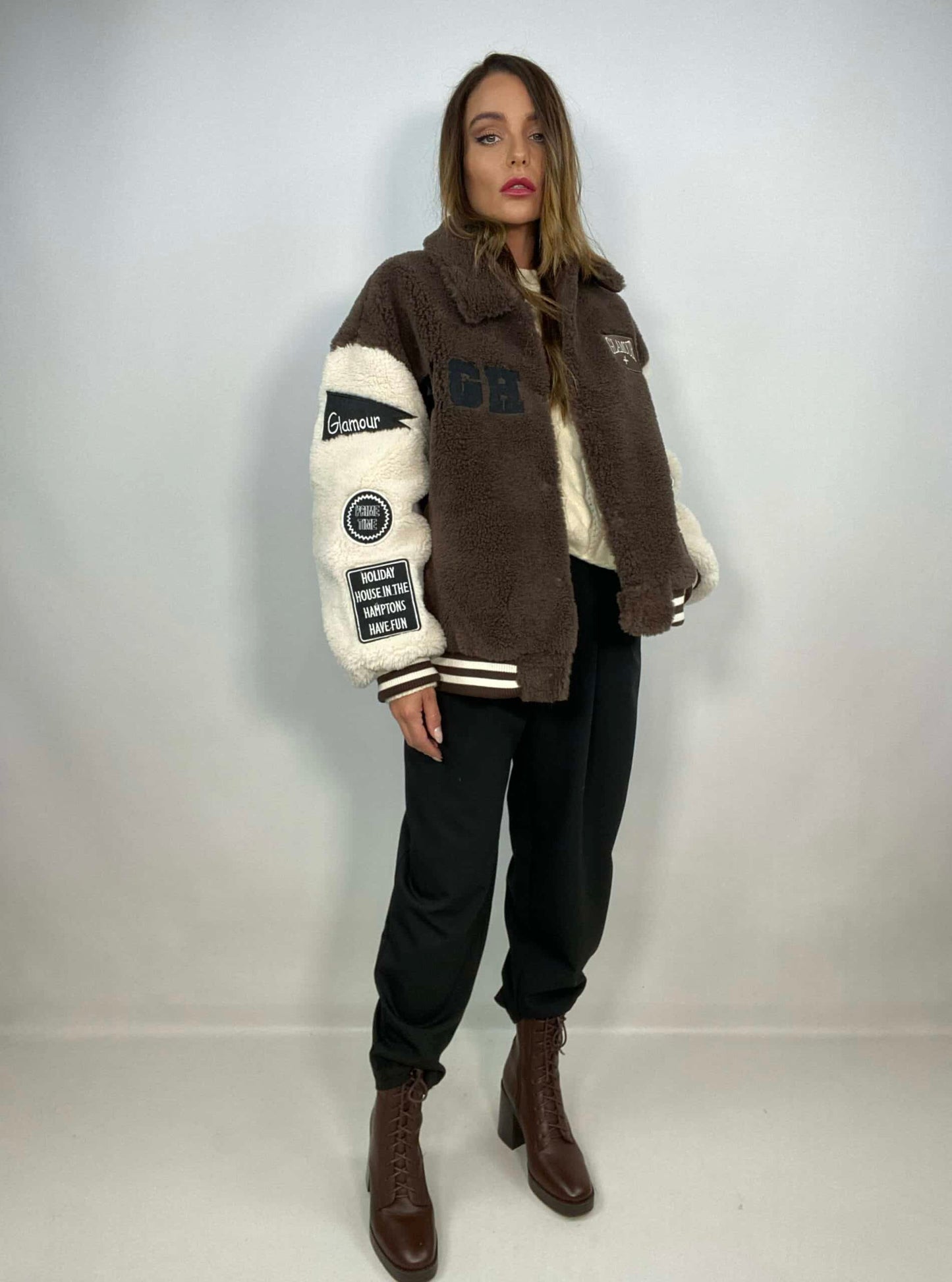 Joelle - Stivaletti Stringati con Tacco Largo