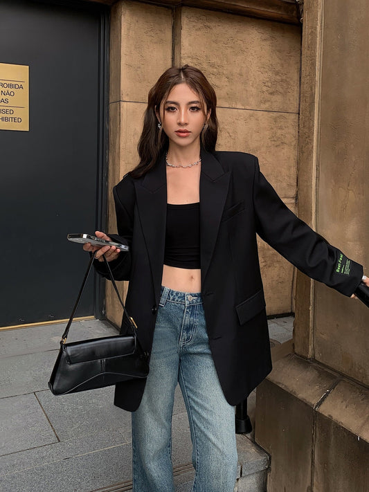 Ines - Blazer ampio in stile classico e senza tempo