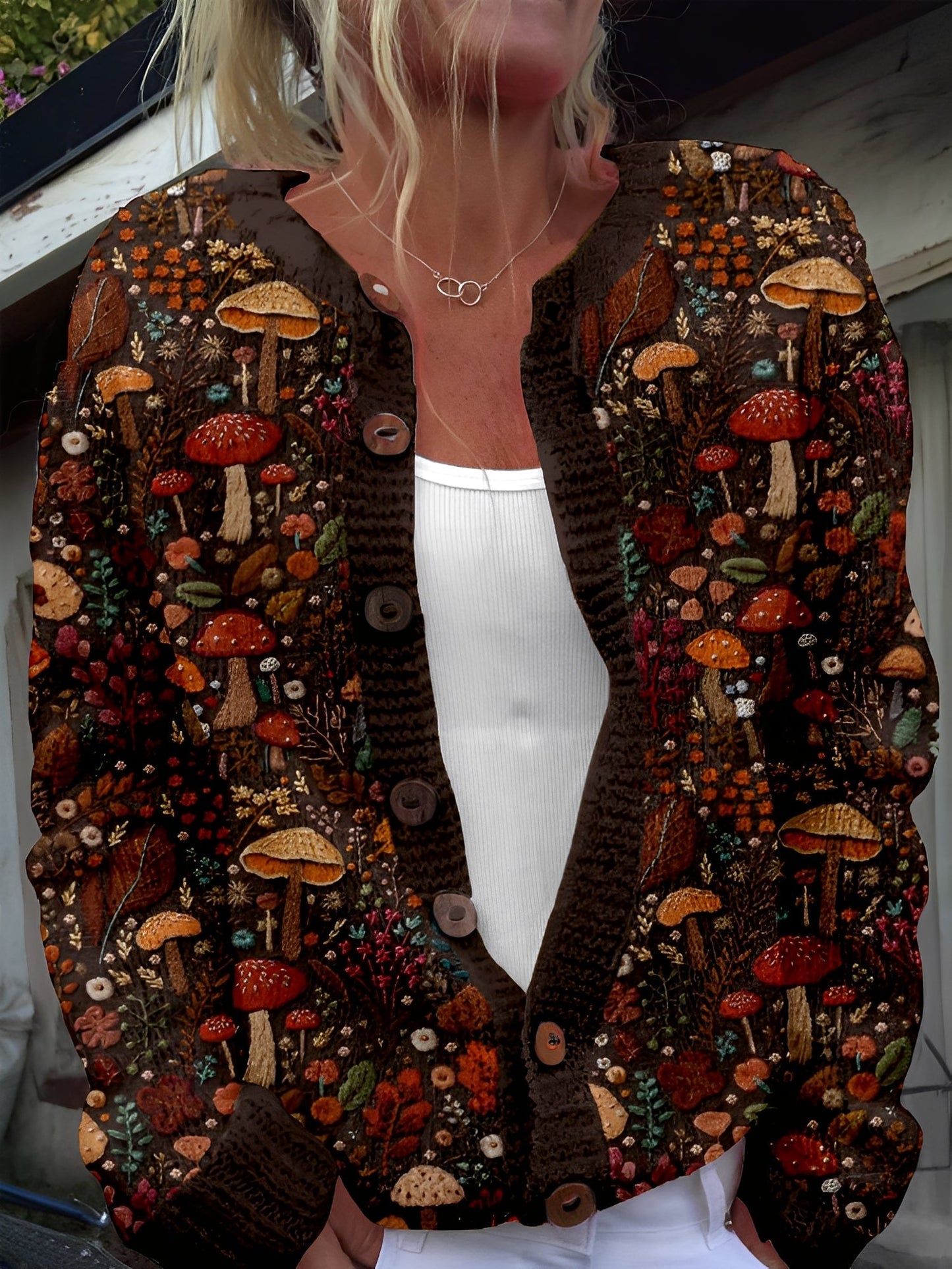 Imelda - Cardigan floreale dal design femminile e sofisticato