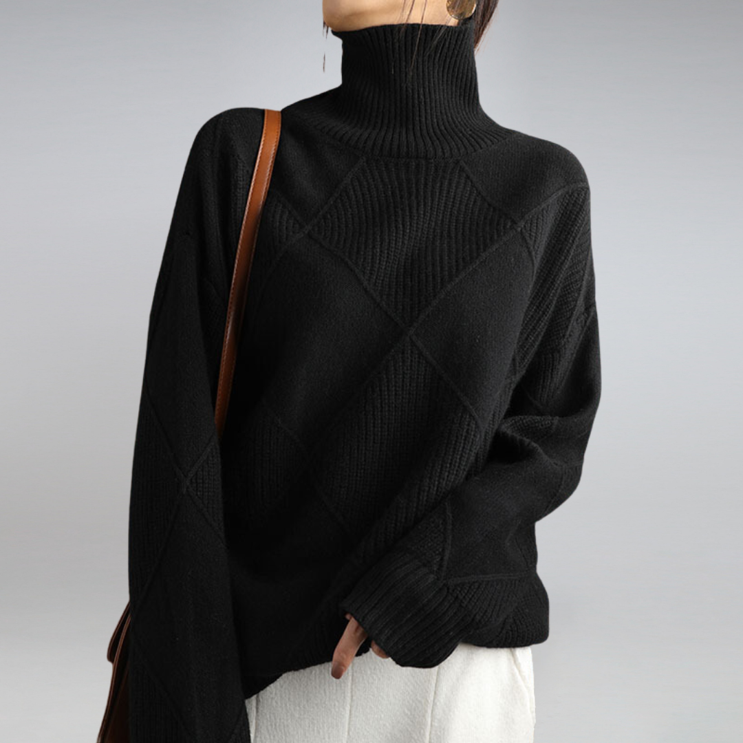 Arcangela - Maglione dolcevita in cashmere da donna