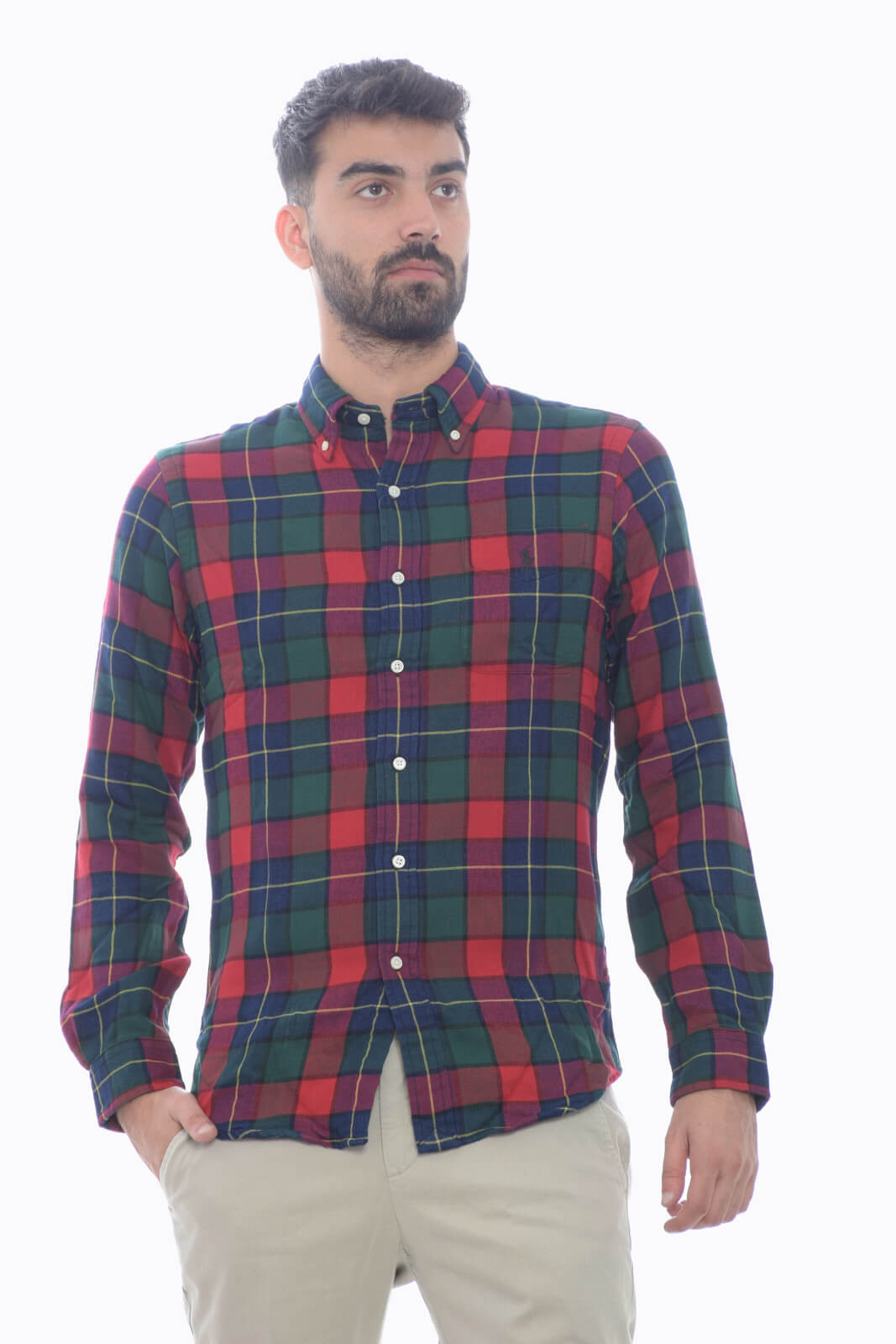 Renatino - Camicia Ralph Lauren Uomo Quadri Elegante Moderna