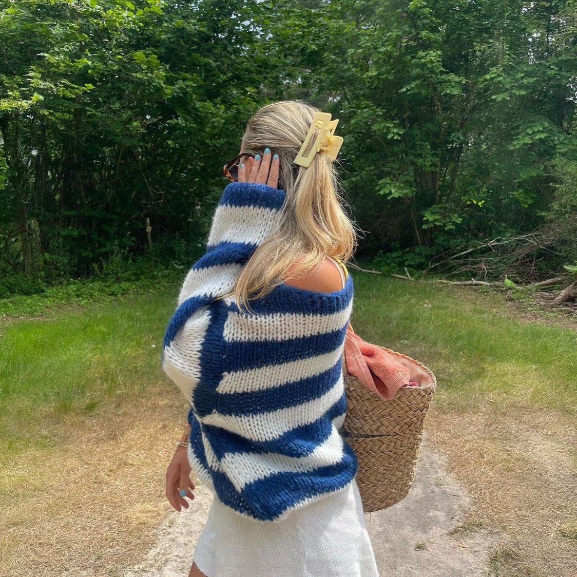 Yvette – Maglione Oversize a Righe Casual Estivo