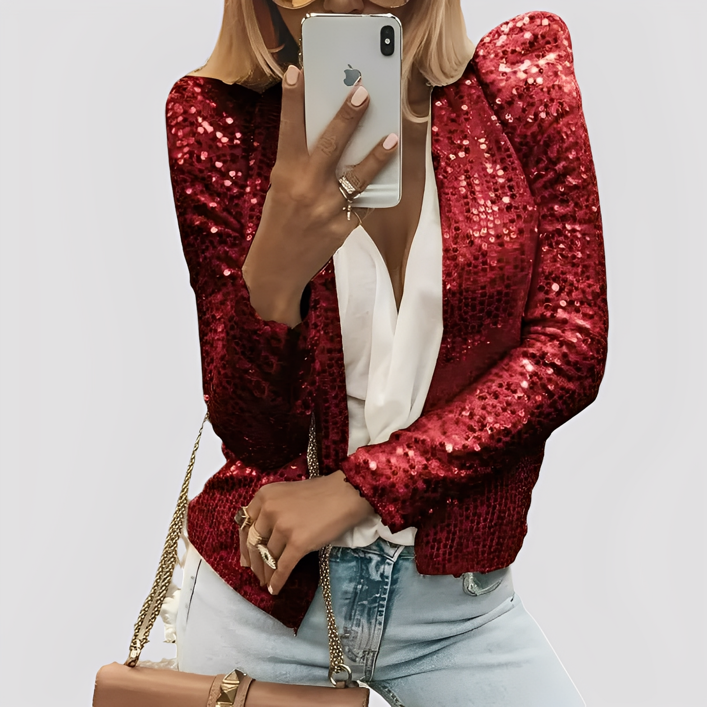 Isabella - Blazer elegante con lustrini per uno stile raffinato