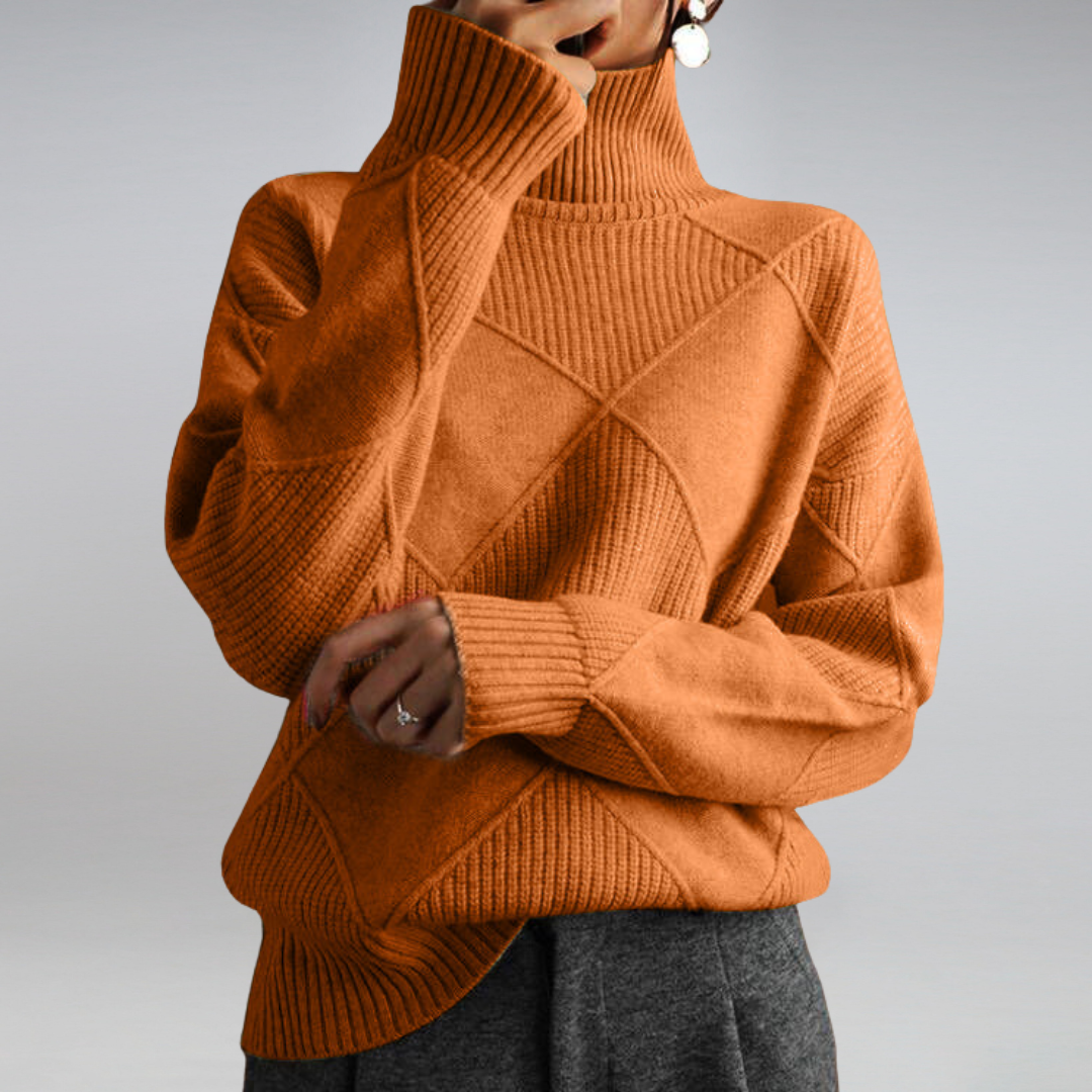 Arcangela - Maglione dolcevita in cashmere da donna
