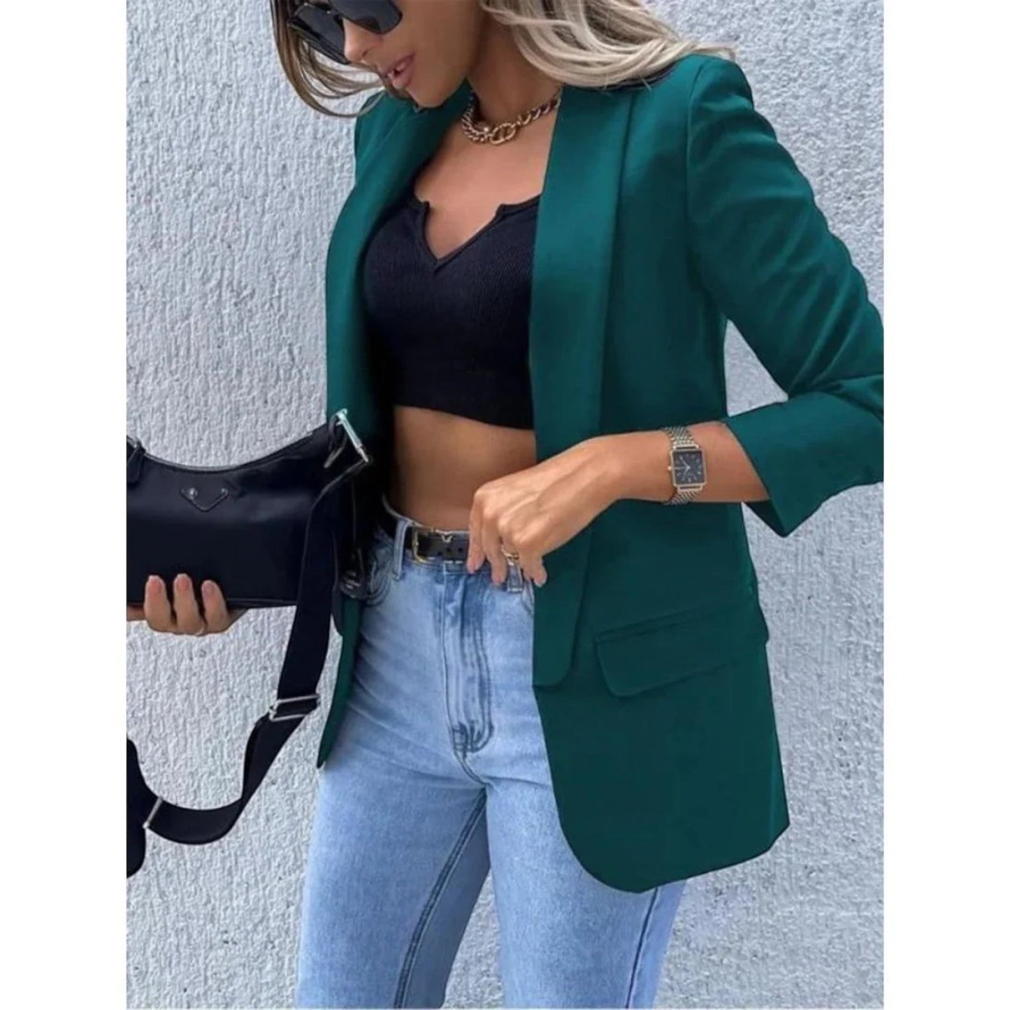 Urbana – Blazer Aperto Elegante Stile Chic Moderno