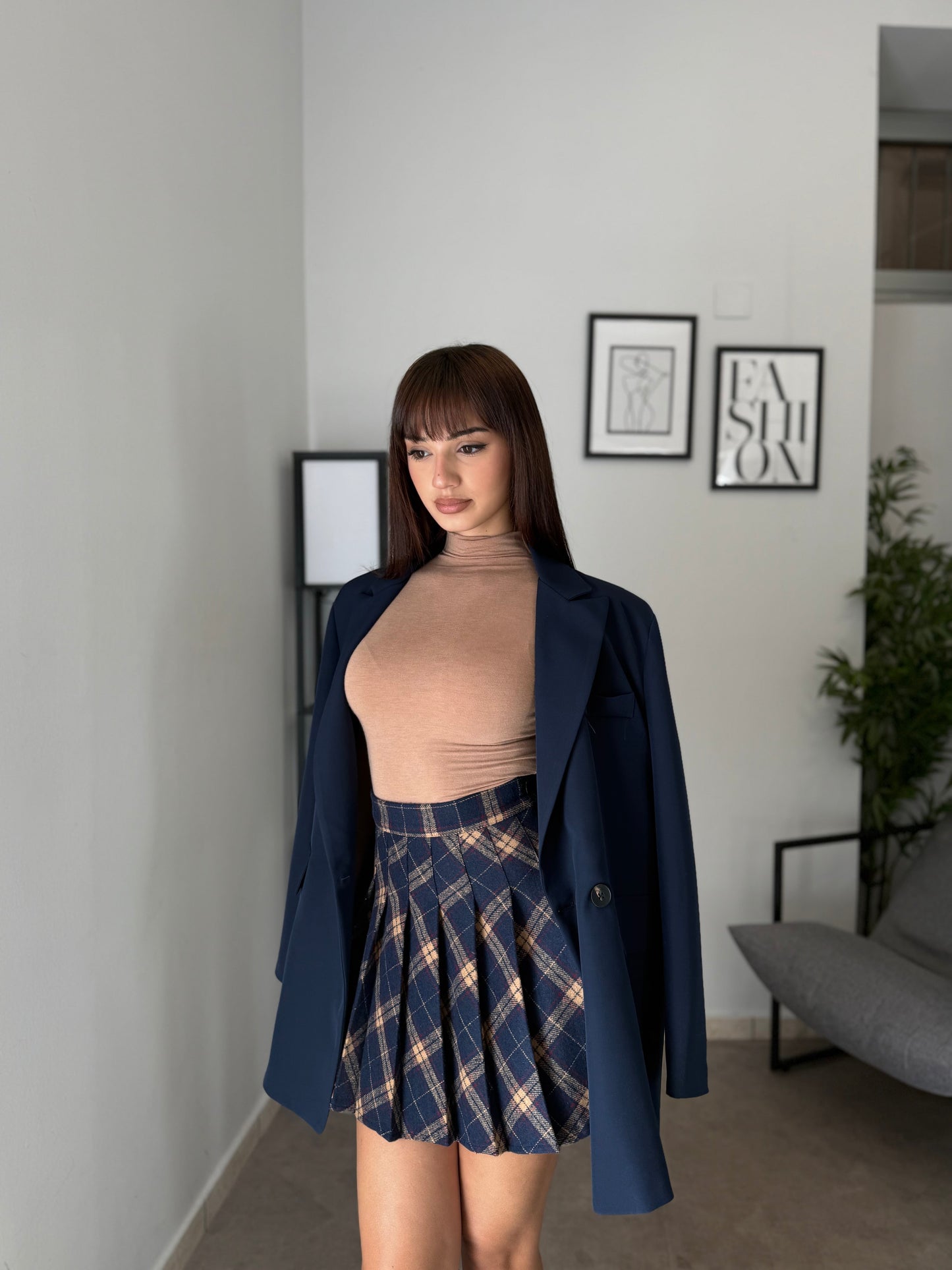Tesaria - Blazer Straight Over Donna Elegante Moderno