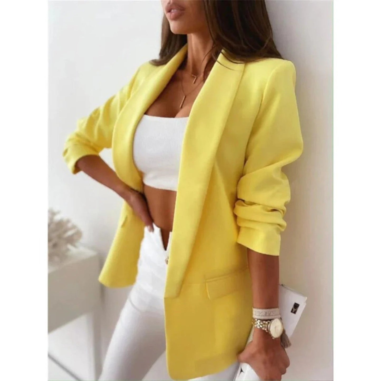 Urbana – Blazer Aperto Elegante Stile Chic Moderno