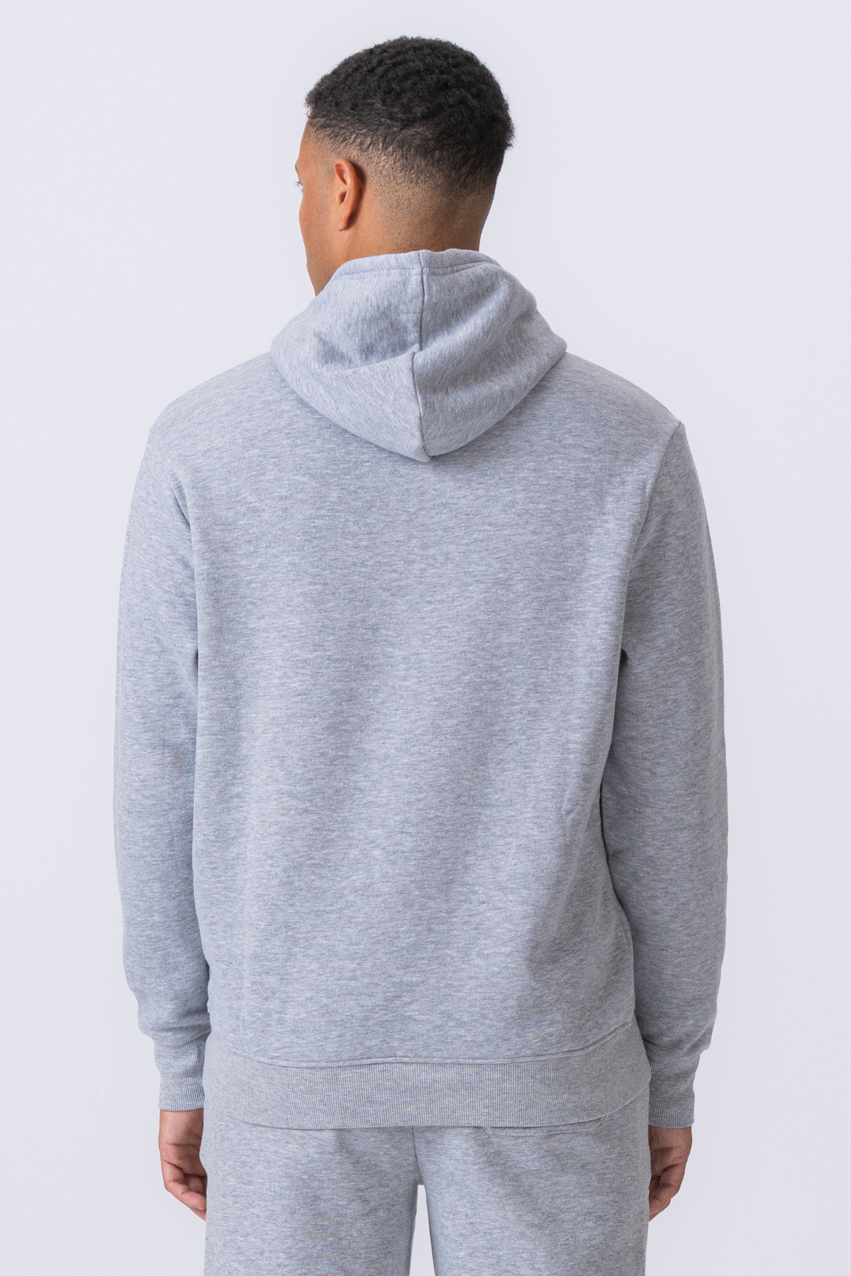 Leone - Felpa Uomo Cappuccio Grigio Stile Essential