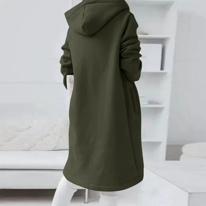 Bice - Felpa lunga con cappuccio e zip