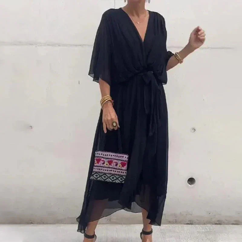 Alba - Abito elegante e confortevole Nero